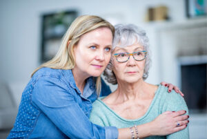 Life did not prepare you to be a dementia family caregiver stock